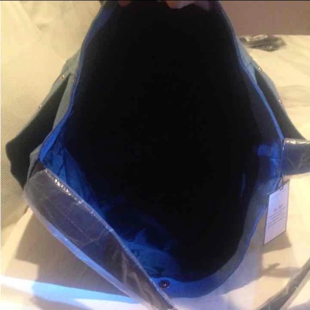 NWT Victoria's Secret Denim Tote Shoulder Bag - Picture 4 of 4